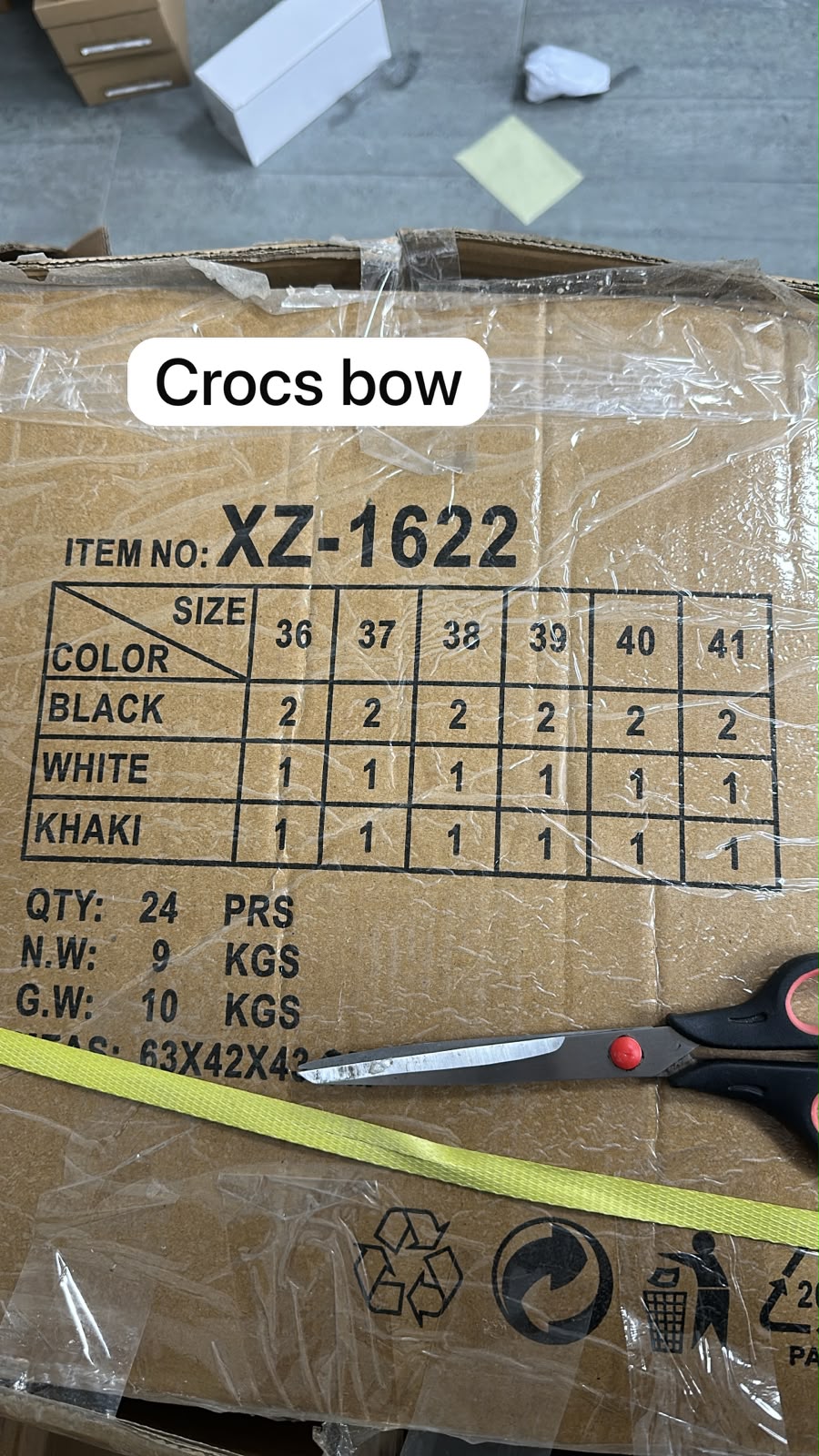 Crocs bow blanco