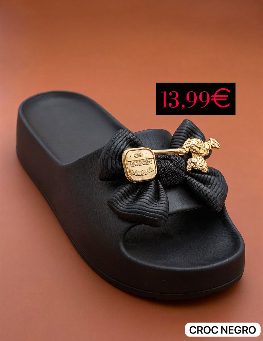 Crocs bow negro